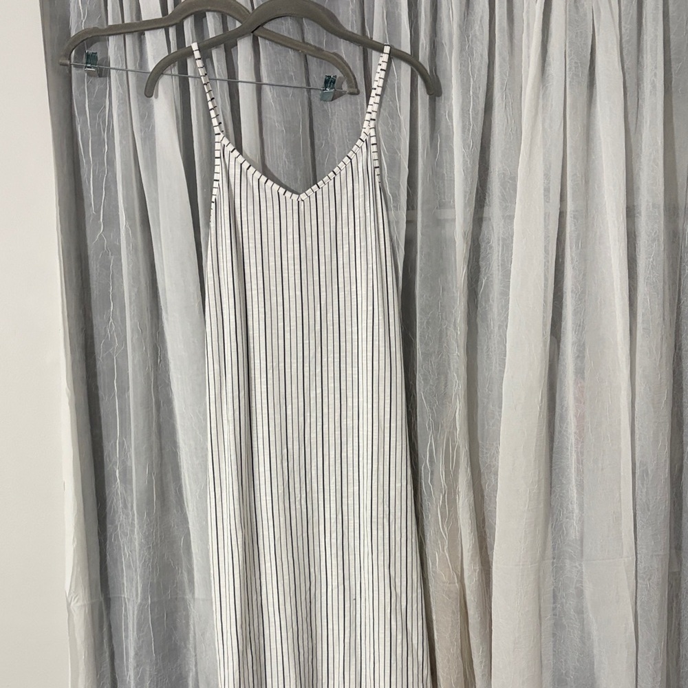 Roxy Black and White Striped Dress
